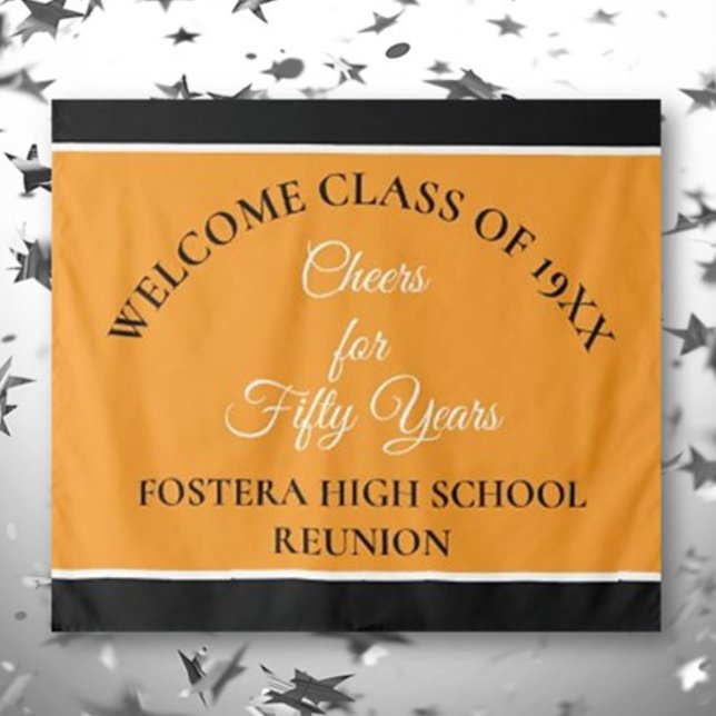 Tenture Fêtez ! 50e Réunion de classe (Créateur téléchargé)