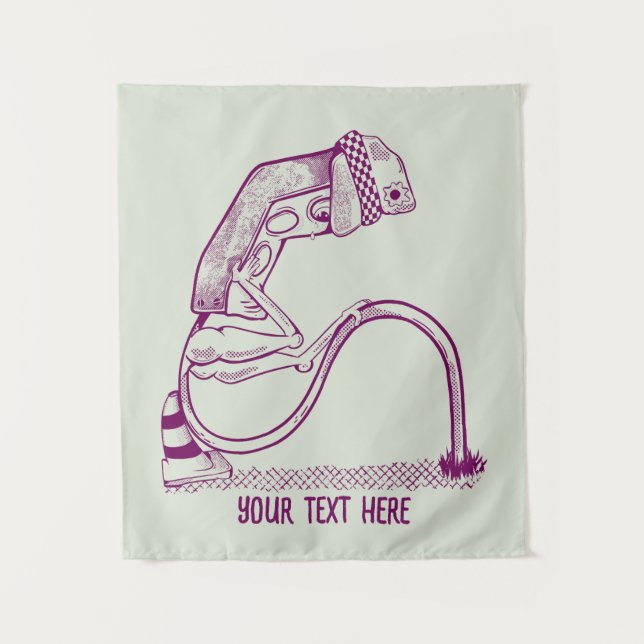 Tenture Feu de circulation triste (Devant)