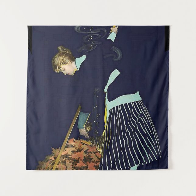 Tenture Feu de feuilles d'automne par C Coles Phillips (Devant)