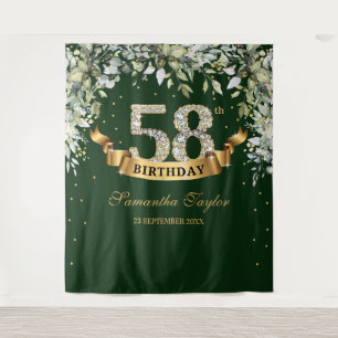 Tenture Feuillage de verdure feuilles eucalyptus or annive
