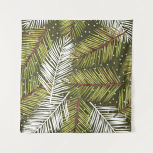 Tenture Feuilles d'aquarelle verte : Illustration transpar