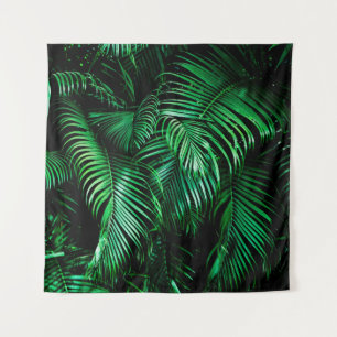 Tenture Feuilles de palmiers verts