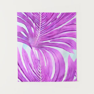 Tenture Feuilles Tropical Pink Palm Tree
