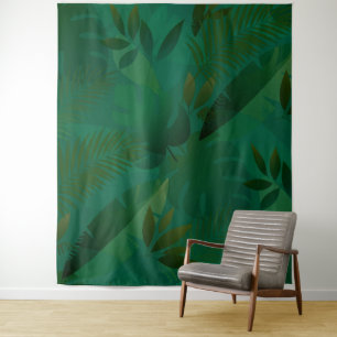 Tenture Feuilles tropicales mystiques exotiques de la jung