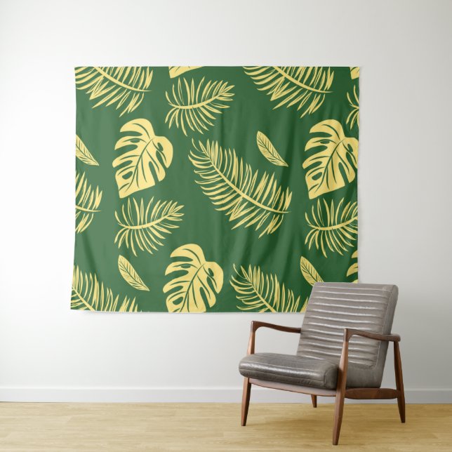 Tenture Feuilles tropicaux 19 (En situation (horizontale))