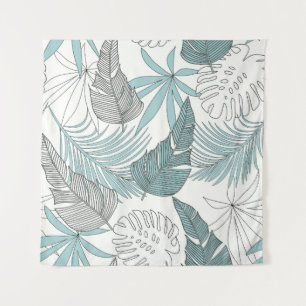 Tenture Feuilles tropicaux : une tendance transparente