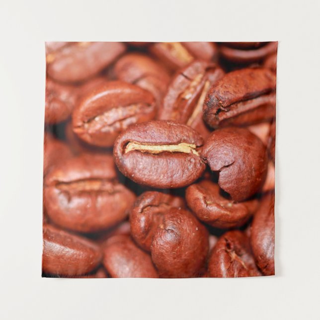 Tenture Fèves de café Brown grillées (Devant)