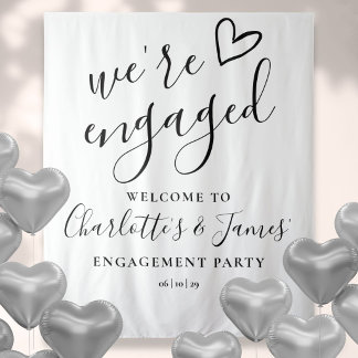 Tenture Fiançailles Fête de Fiançailles Photo Toile de Fon