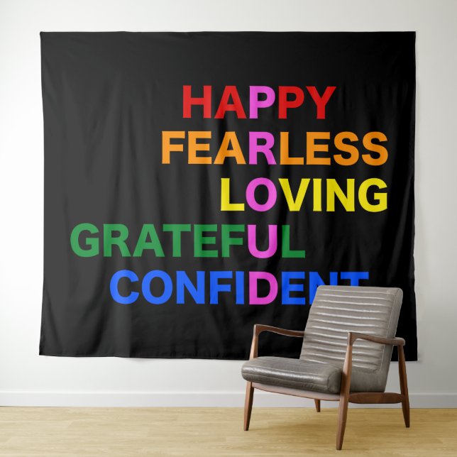 Tenture FIER Bright Black (En situation (horizontale))