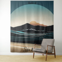 Fierce Minimaliste Monta plage Ocean Wave Logo -