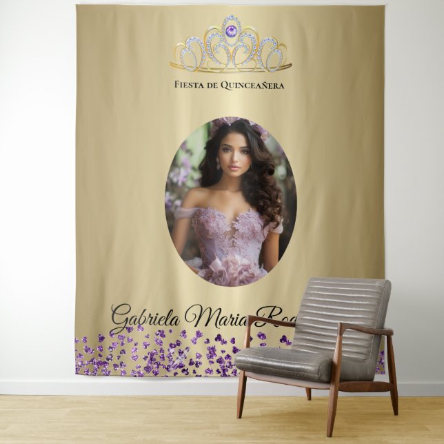 Tenture Fiesta de Quinceañera (En situation)