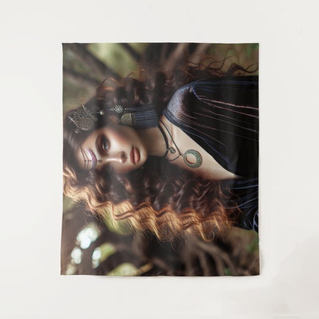 Tenture Fille avec bijoux (Devant)