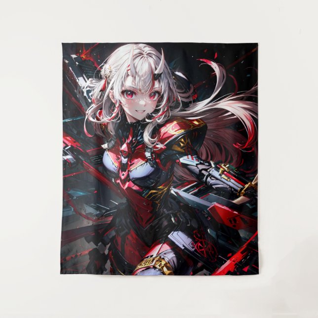 Tenture Fille d'anime (Devant)