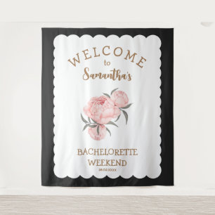 Tenture Filleul Floral Rose Gold pour Enterrement de Vie d