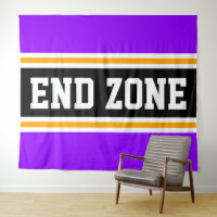 FIN ZONE Bright Violet Noir Jaune Stripes De Cours