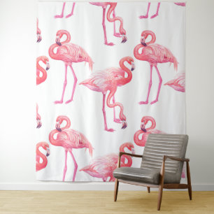 Tenture Flamants roses