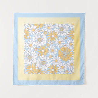 Tenture Fleur d'art de campagne jaune