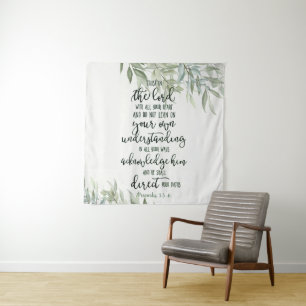 Tenture Fleur de confiance dans le Seigneur