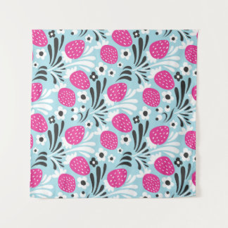 Tenture Fleur de fraise : Berry Rose Sans Seamless.