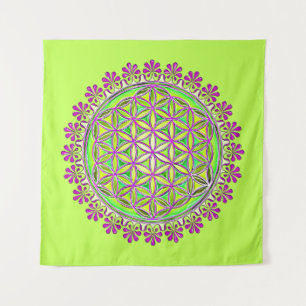 Tenture Fleur De Vie - Ornements Vintages En Fleurs 2