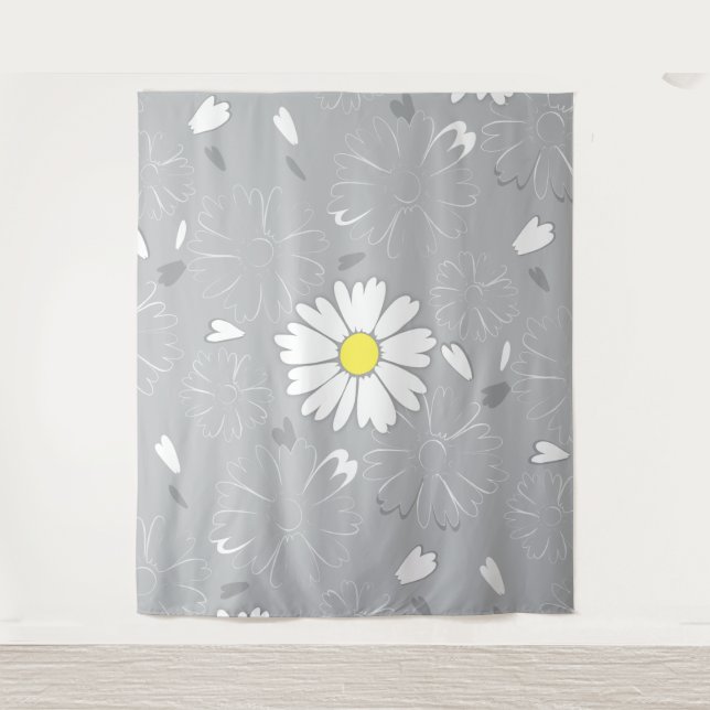 Tenture Fleur marguerite d'Eilin (Devant)