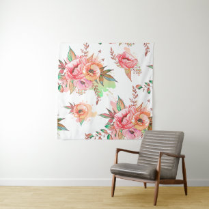 Tenture fleur printanière