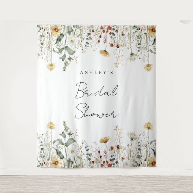 Tenture Fleur sauvage d'été Fête des mariées de terrain (Devant)