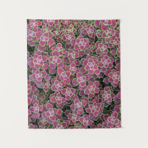 Tenture Fleurs à pétales roses