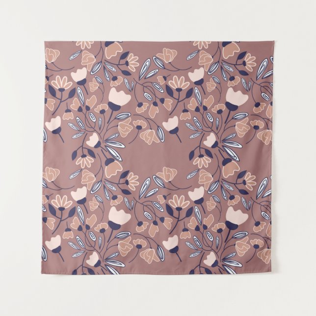 Tenture Fleurs Abstraites sans couture motif. Dorsaire col (Devant)