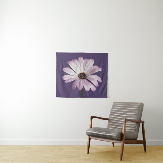 Tenture Fleurs | Blancs et marguerites (En situation (horizontale))