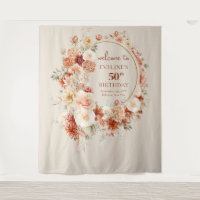 Fleurs bourgognes en cuivre blush tendance 50 ans