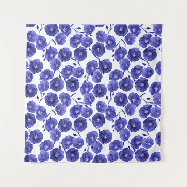 Tenture Fleurs de champ à l'aquarelle : Papier peint botan (Devant)
