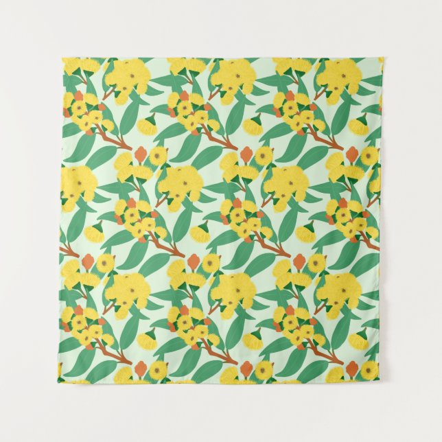 Tenture Fleurs de gomme jaune (Devant)