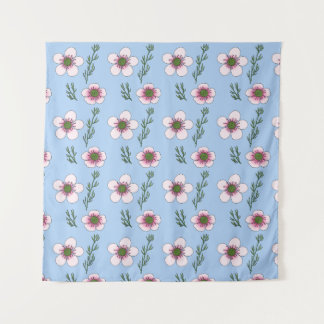 Tenture Fleurs de Manuka