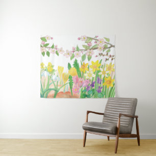 Tenture Fleurs de Printemps