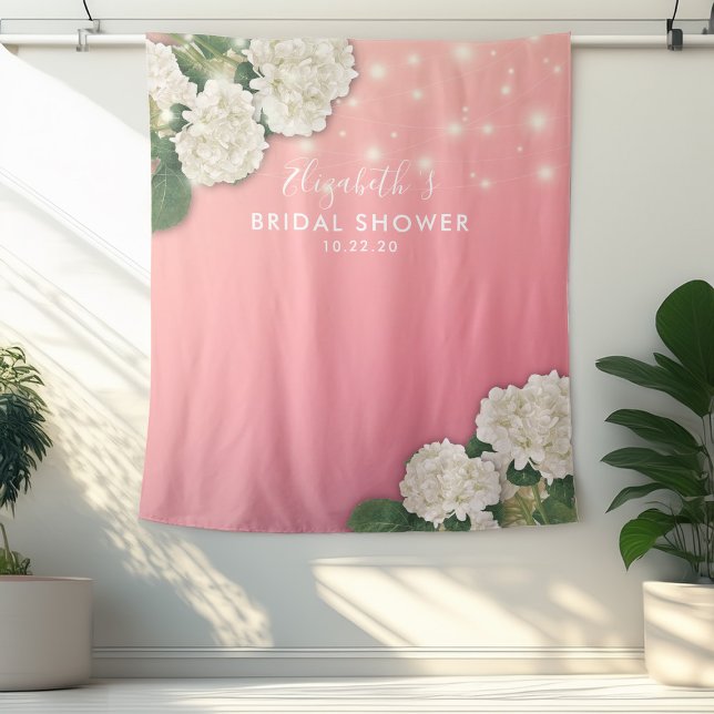 Tenture Fleurs de toile de fond de photo de douche de mari (Créateur téléchargé)