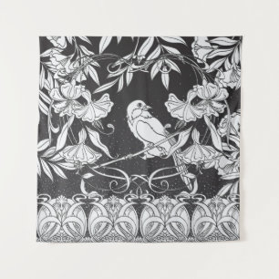 Tenture Fleurs Décoratives Affiche Oiseau Nouveau