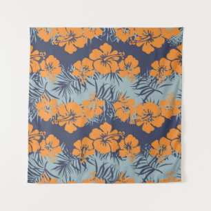 Tenture Fleurs d'Hibiscus : Papier peint Vintage