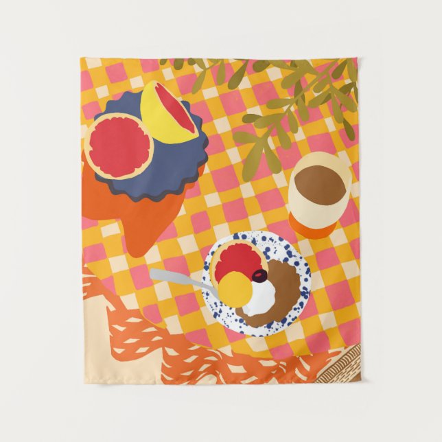 Tenture Fleurs et Brunch (Devant)