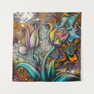 Tenture Fleurs Mandala
