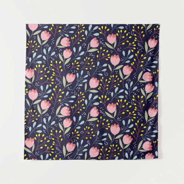 Tenture Fleurs mignonnes sans couture motif (Devant)