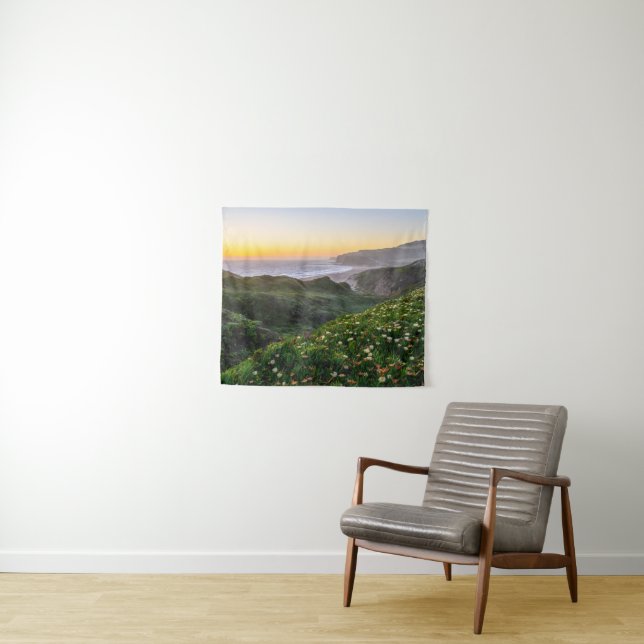 Tenture Fleurs | Père Noël Cruz Californie (En situation (horizontale))