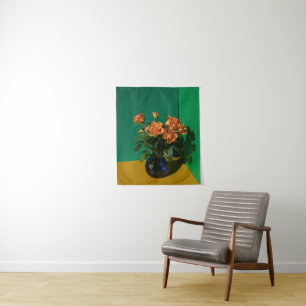 Tenture Fleurs   Roses dans Vase