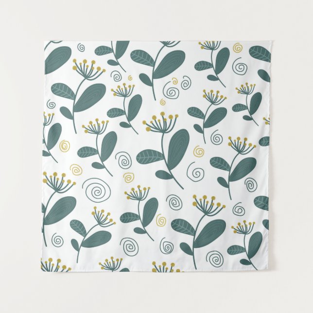 Tenture Fleurs sans coutures arrière - plan dans le style  (Devant)