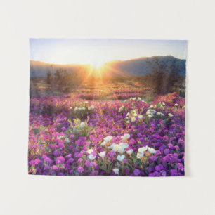 Tenture Fleurs sauvages au coucher du soleil Désert d'An