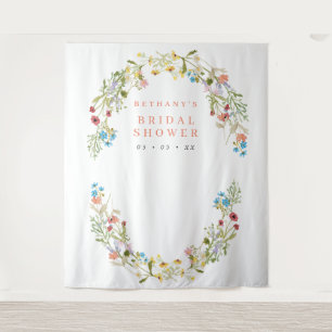 Tenture Fleurs sauvages de printemps rustique Fond photo d