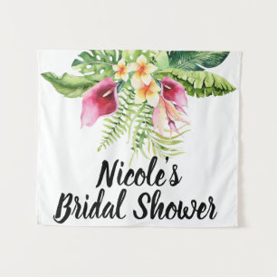 Tenture Fleurs tropicales Bouquet floral Fête des mariées