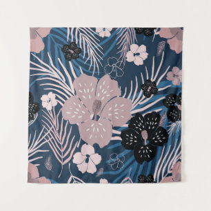 Tenture Fleurs tropicales Palm Texture Feuille