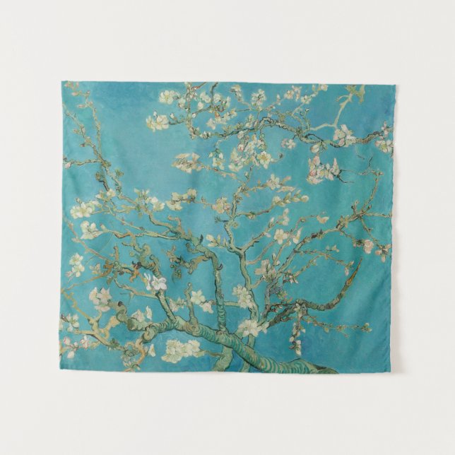 Tenture Floraison d'amandier, Peinture à l'huile, Vincent  (Devant (Horizontal))