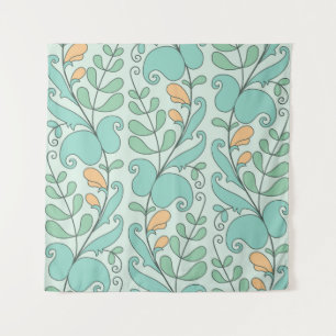 Tenture Floral Abstrait : Motif Vintage sans fil